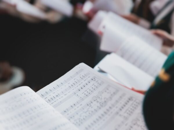 A church choir in a cathedral.
